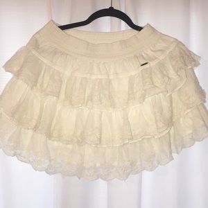 White Hollister Co. Lace Skirt